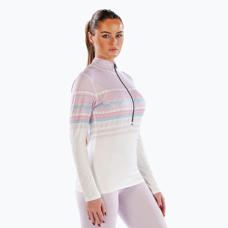 Women's Surfanic Cozy CarbonDri Limited Edition Zip Neck thermal longsleeve pink 5