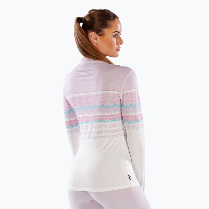 Women's Surfanic Cozy CarbonDri Limited Edition Zip Neck thermal longsleeve pink 6