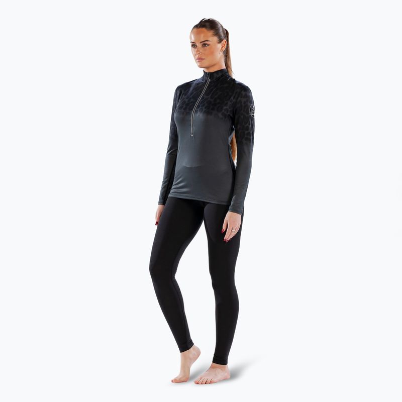 Women's Surfanic Cozy CarbonDri Limited Edition Zip Neck thermal longsleeve black 2