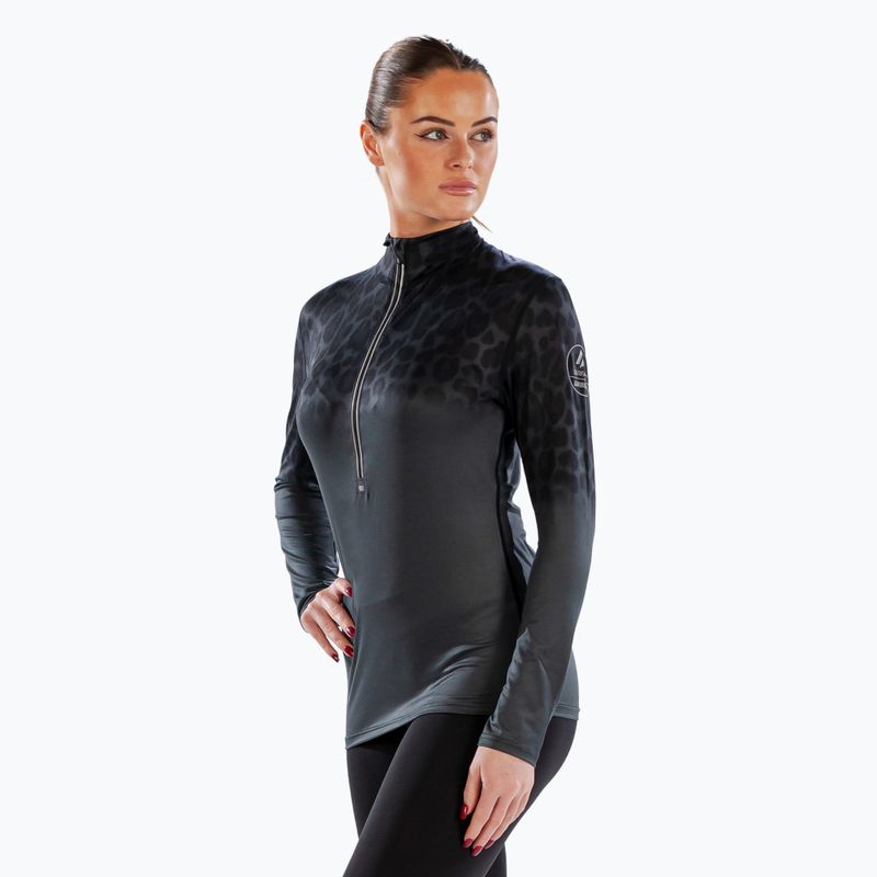 Women's Surfanic Cozy CarbonDri Limited Edition Zip Neck thermal longsleeve black 4