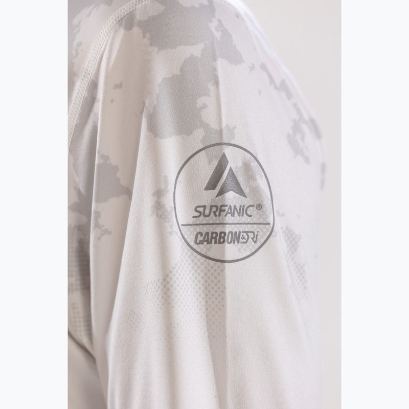 Men's thermal top Surfanic Bodyfit CarbonDri Limited Edition Zip Neck optic white 7
