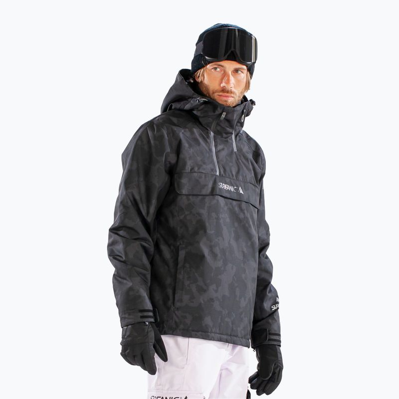 Men's ski jacket Surfanic Whiteroom Map black 4