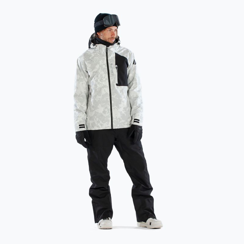 Men's ski jacket Surfanic Orion Map white 2