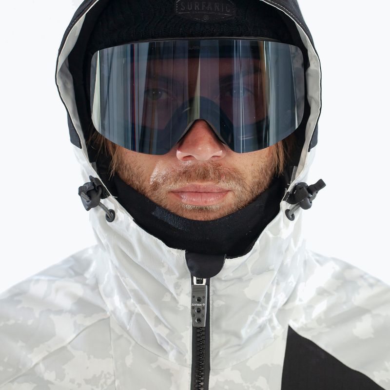 Men's ski jacket Surfanic Orion Map white 8