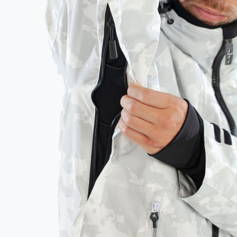 Men's ski jacket Surfanic Orion Map white 12