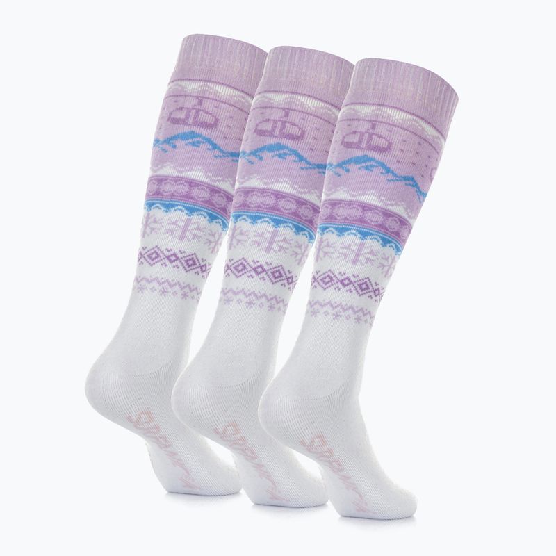 Ski socks Surfanic Pro Tech Fairisle 3 pak ice lilac 3