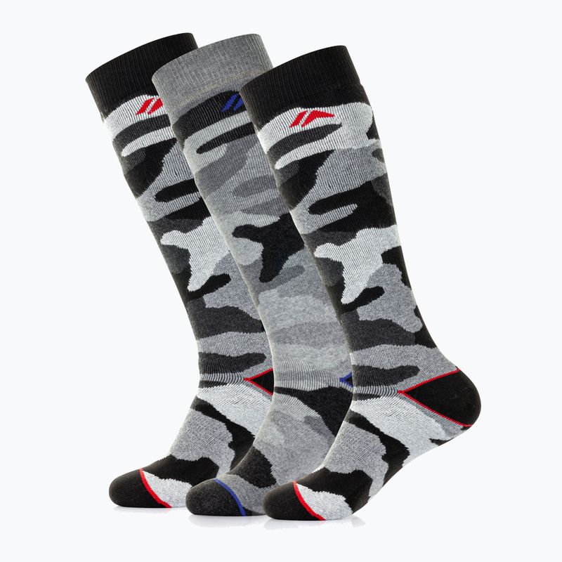 Ski socks Surfanic Pro Tech Plus 3 pak black camo 2