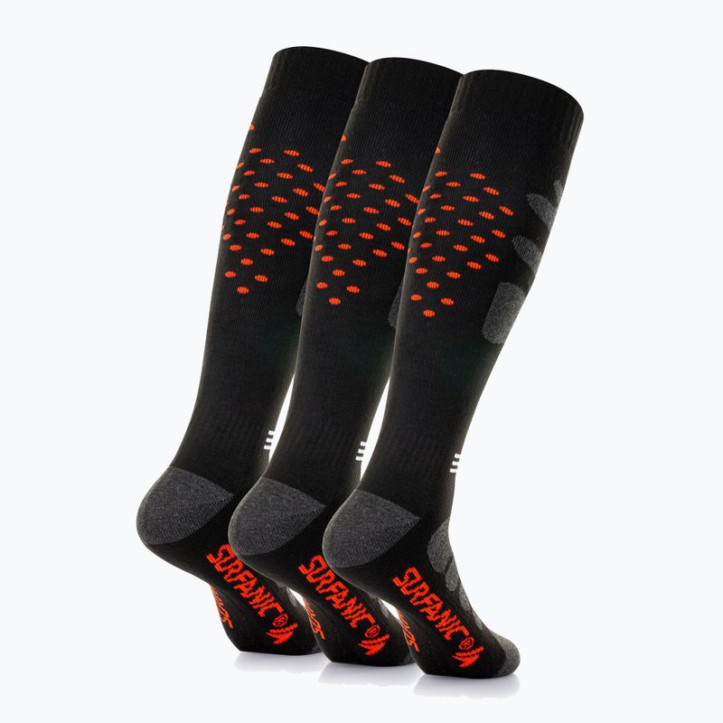 Ski socks Surfanic Pro Tech Plus 3 pak orange 2