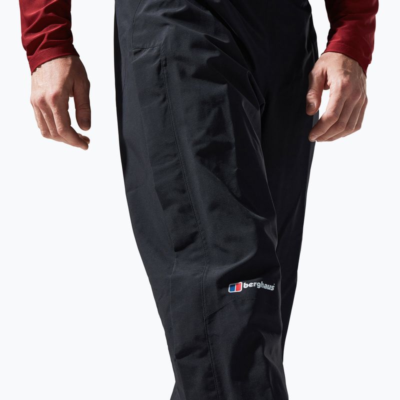 Men's Berghaus Hillwalker rain trousers black/black 5
