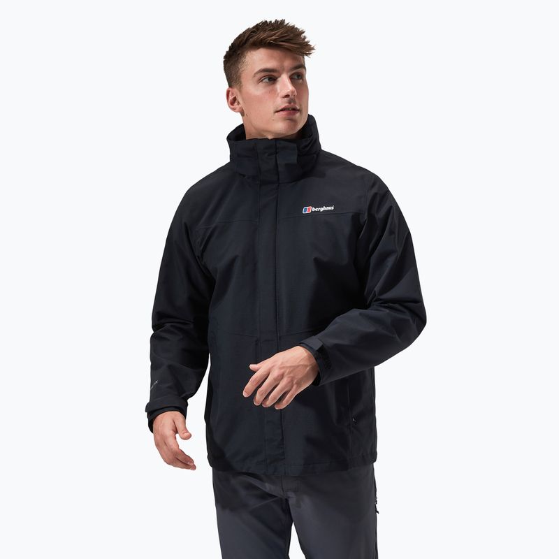 Men's Berghaus Hillwalker IA rain jacket black/black