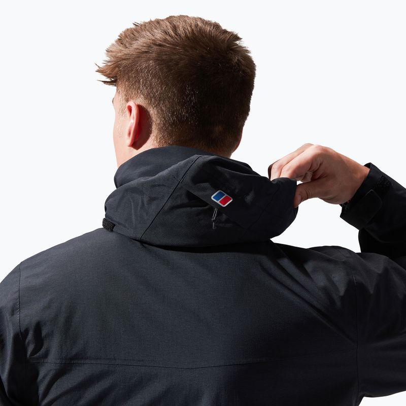 Men's Berghaus Hillwalker IA rain jacket black/black 5
