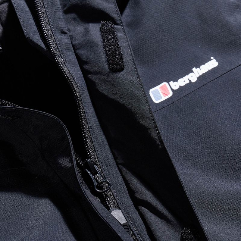 Men's Berghaus Hillwalker IA rain jacket black/black 13
