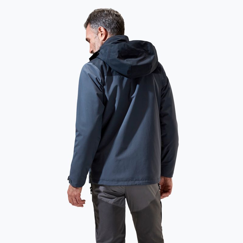 Men's Berghaus Hillwalker IA rain jacket carbon/black 3