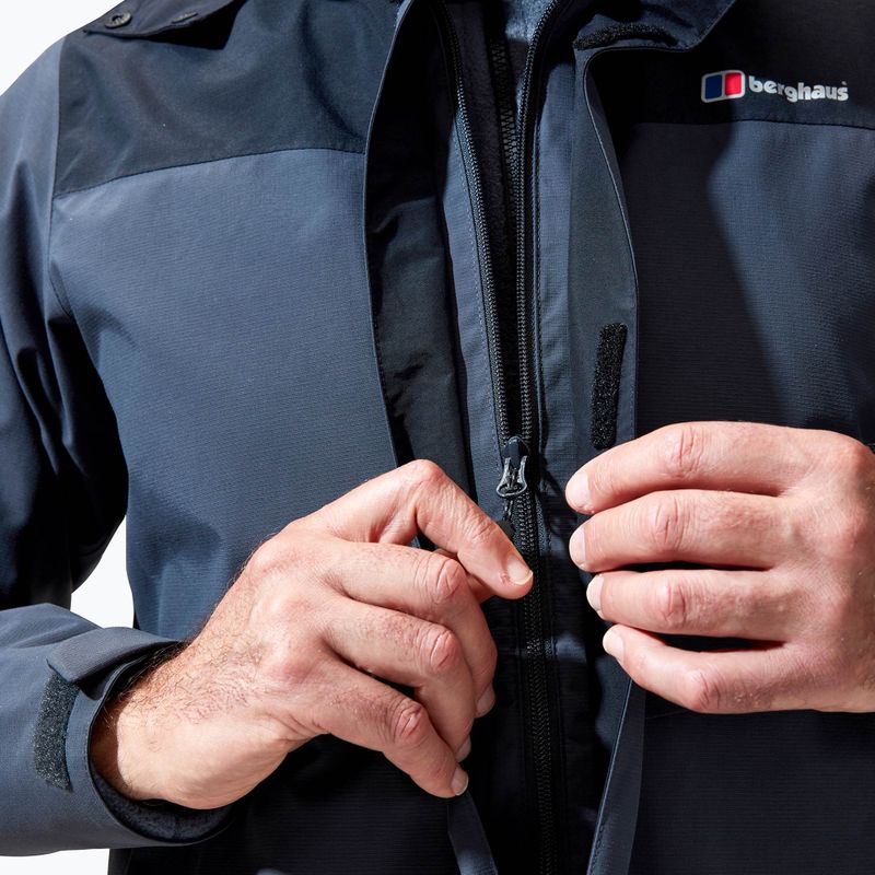 Men's Berghaus Hillwalker IA rain jacket carbon/black 7