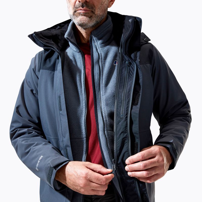 Men's Berghaus Hillwalker IA rain jacket carbon/black 9
