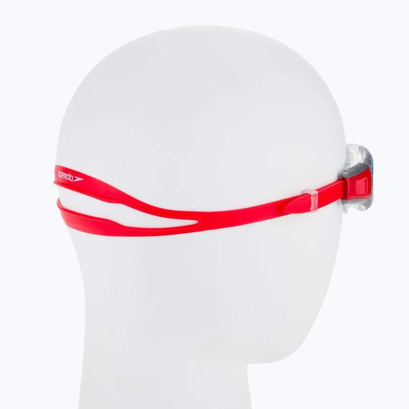 Speedo Futura Biofuse Flexiseal lava red/clear swim goggles 68-11313B991 3