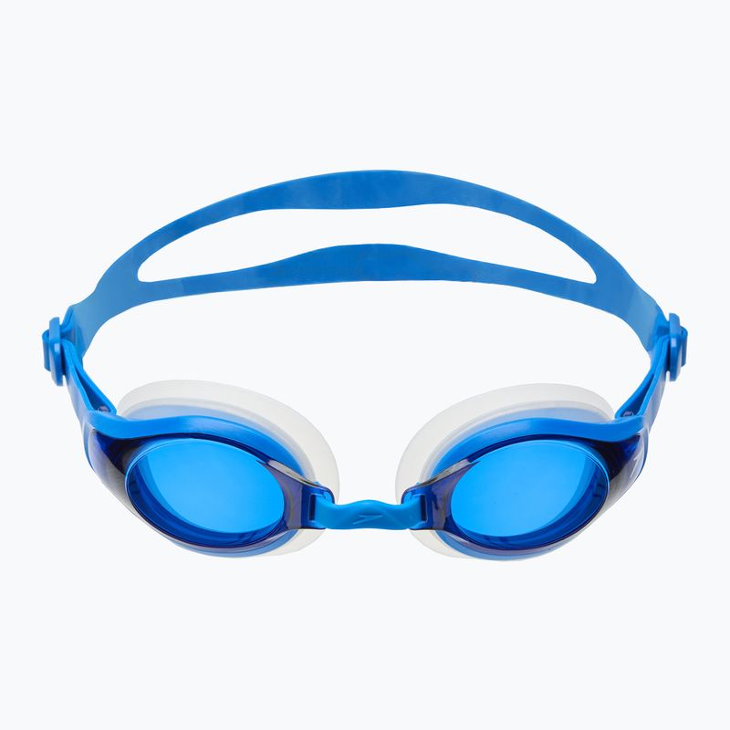 Speedo Mariner Supreme Optical clear / neon blue swim goggles 2