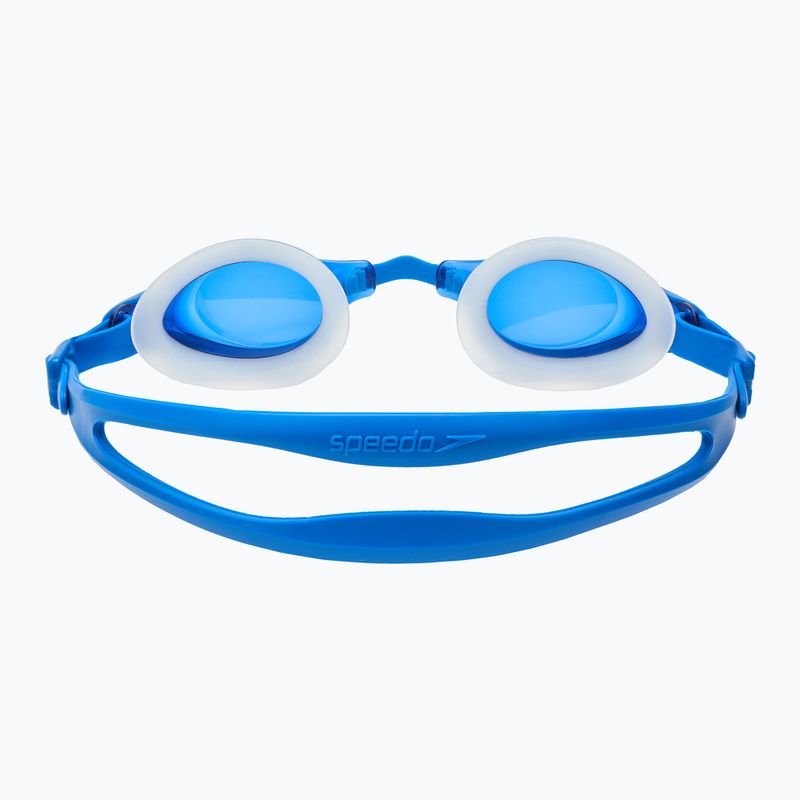 Speedo Mariner Supreme Optical clear / neon blue swim goggles 4