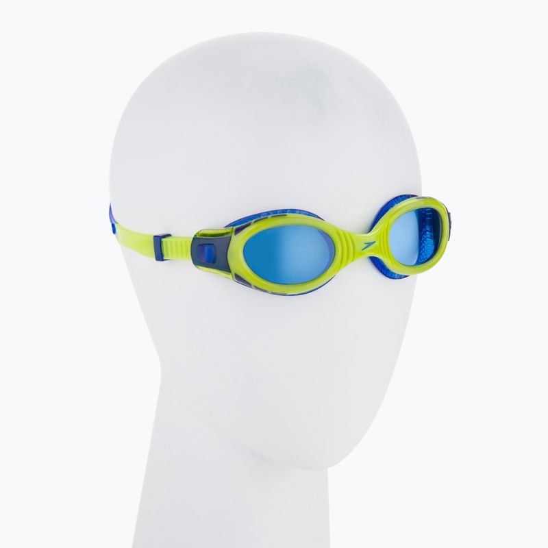 Speedo Futura Biofuse Flexiseal Junior new surf/lime punch/bondi blue children's swimming goggles 68-11595C585 2