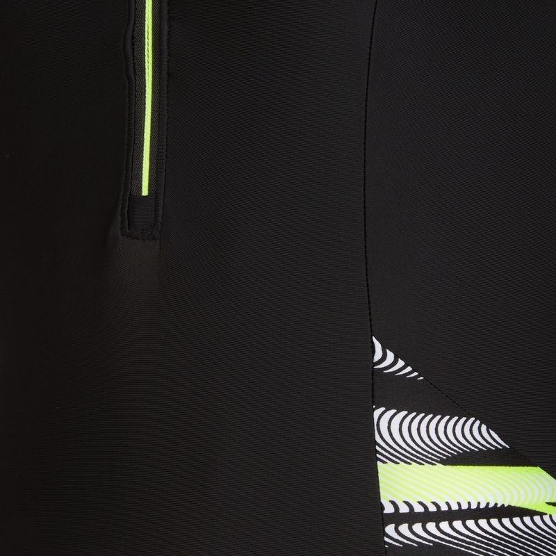 Speedo Reflect Wave black/green women's one-piece swimsuit 3