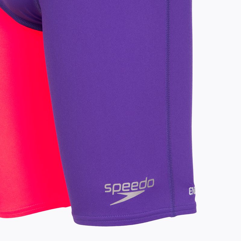 Speedo Endurance+ High Waist Children's Swim Jammer purple/red 3