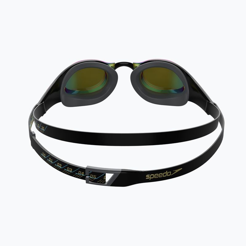 Speedo Fastskin Pure Focus Mirror swim goggles black/cool grey/ocean gold 68-11778D444 8
