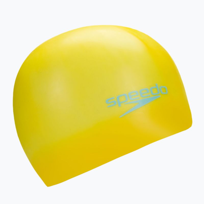 Speedo Plain Moulded yellow children's swimming cap 68-70990D693