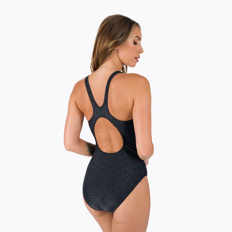 Speedo Boomstar Allover Muscleback women's one-piece swimsuit black-grey 68-122999023 6