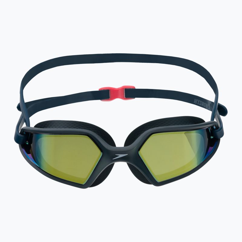 Speedo Hydropulse Mirror swim goggles navy/oxid grey/phoenix red/gold 68-12267D646 2