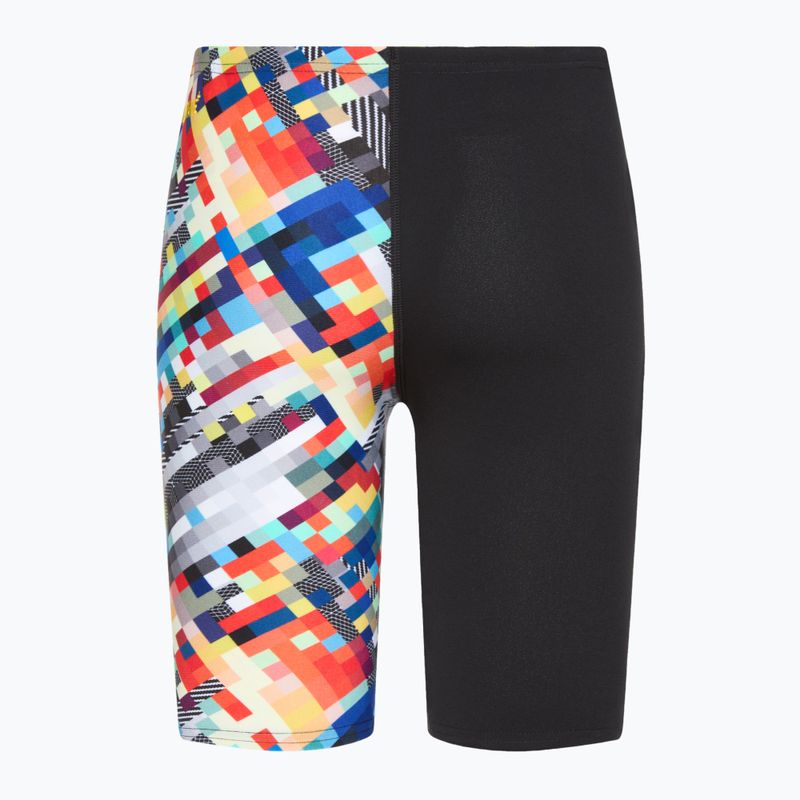 Speedo Allover Digital Children's Swim Jammer black/white 2