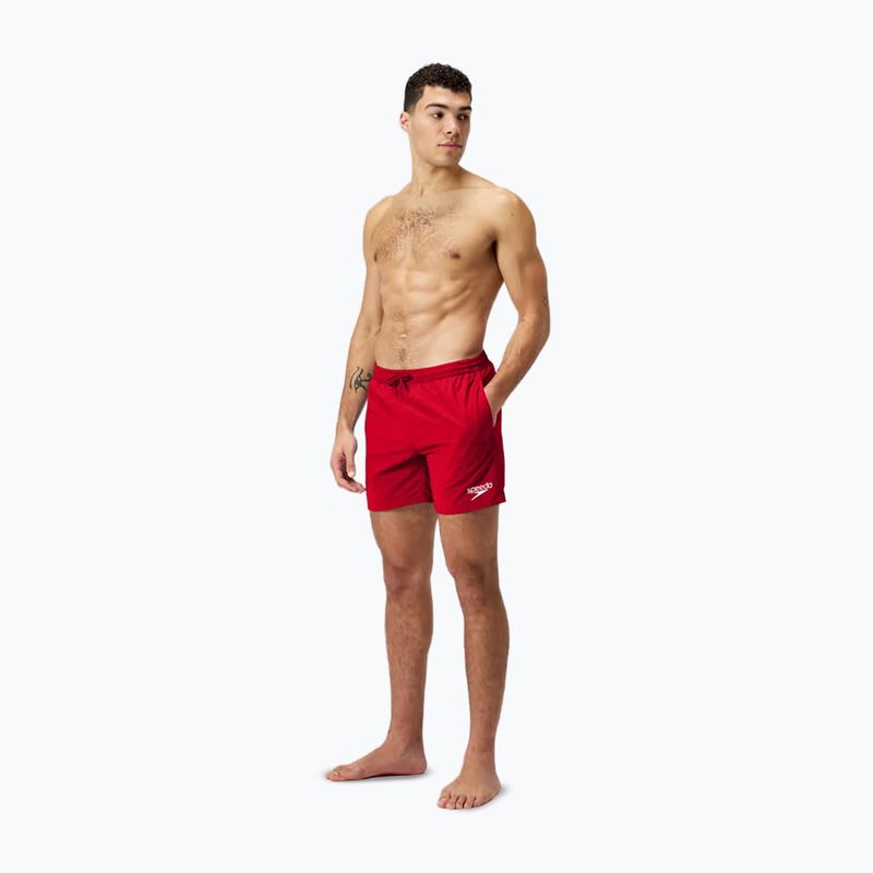 Men's Speedo Boom Logo 16" swim shorts red 8-124336446 2