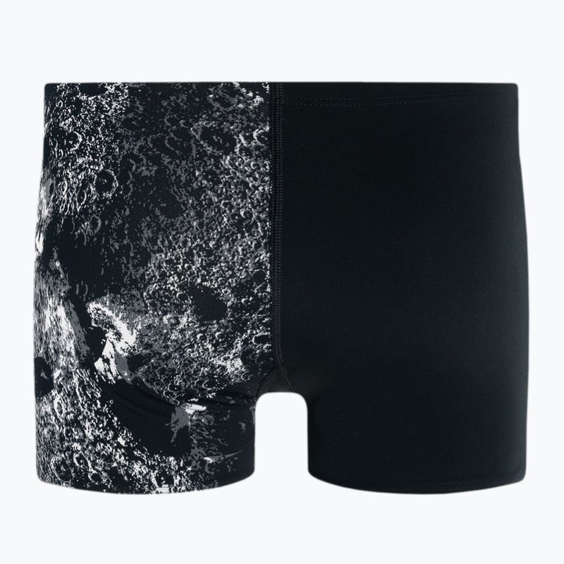Men's Speedo Allover V-Cut Aquqshort swim boxers black-grey 68-09734F330 2