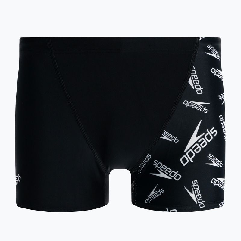 Men's Speedo Allover V-Cut Aquqshort swim boxers black 68-09734F392