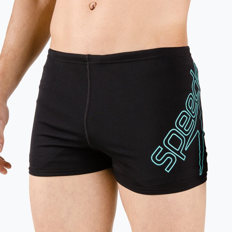 Men's Speedo Boom Logo Placement swim boxers black 68-12147F888