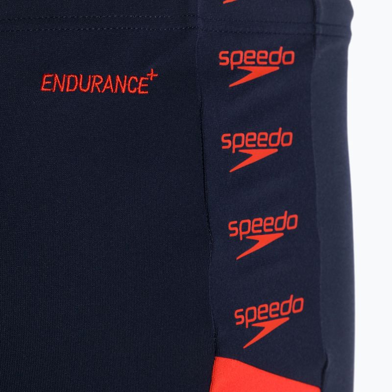 Men's Speedo Boom Logo Splice swim boxers navy blue 12824F889 4