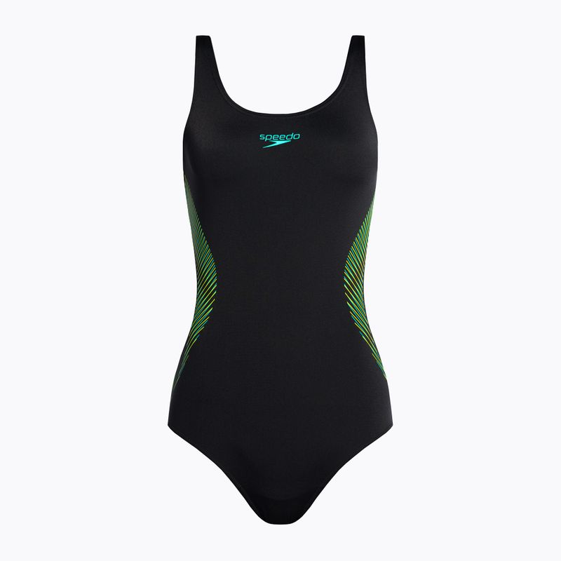 Speedo Placement Muscleback women's one-piece swimsuit black 68-08694