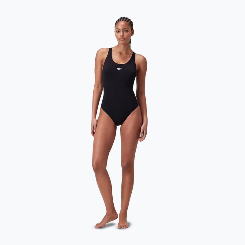 Women's one-piece swimsuit Speedo Endurance+ Power black 5