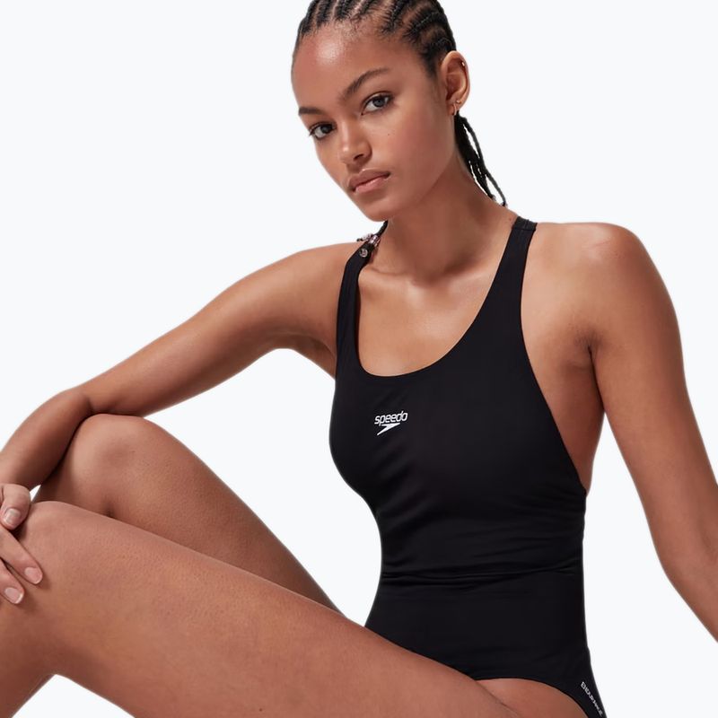 Women's one-piece swimsuit Speedo Endurance+ Power black 9
