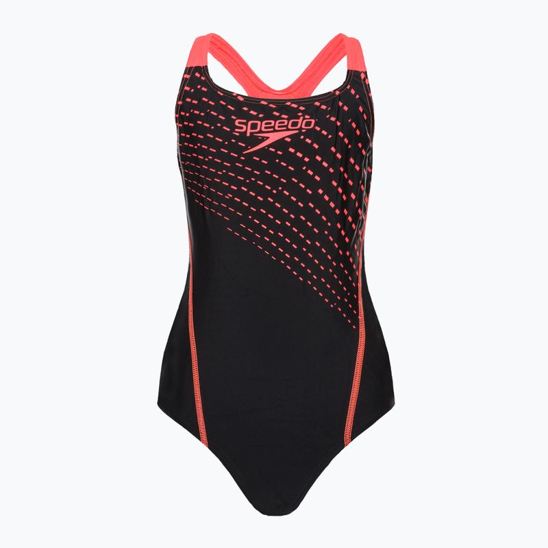 Speedo Medley Logo Medalist children's one-piece swimsuit black 8-13458G683