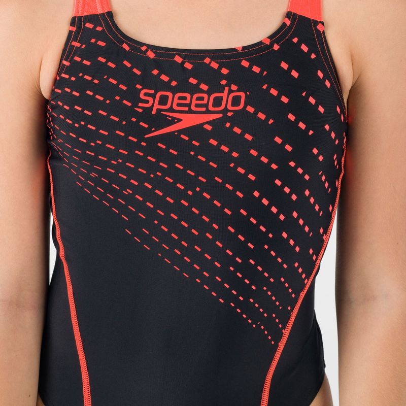 Speedo Medley Logo Medalist children's one-piece swimsuit black 8-13458G683 7