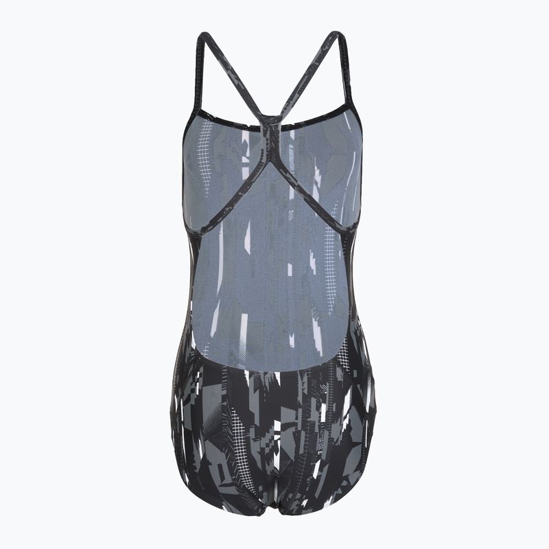 Speedo women's one-piece swimsuit Allover Rippleback black 2