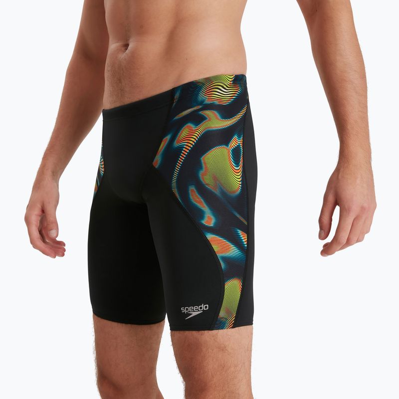 Speedo Men's Allover Digital V-Cut Jammer Swimwear Black 68-10851G633 2