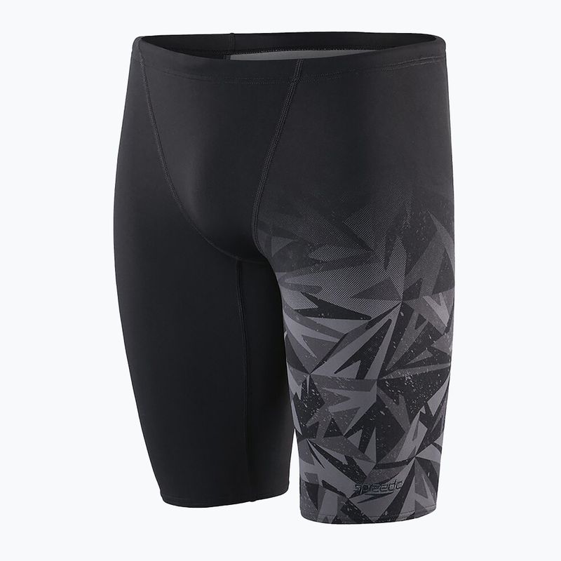 Speedo men's Hyper Boom Placement V-Cut swim jams black 68-09735 5