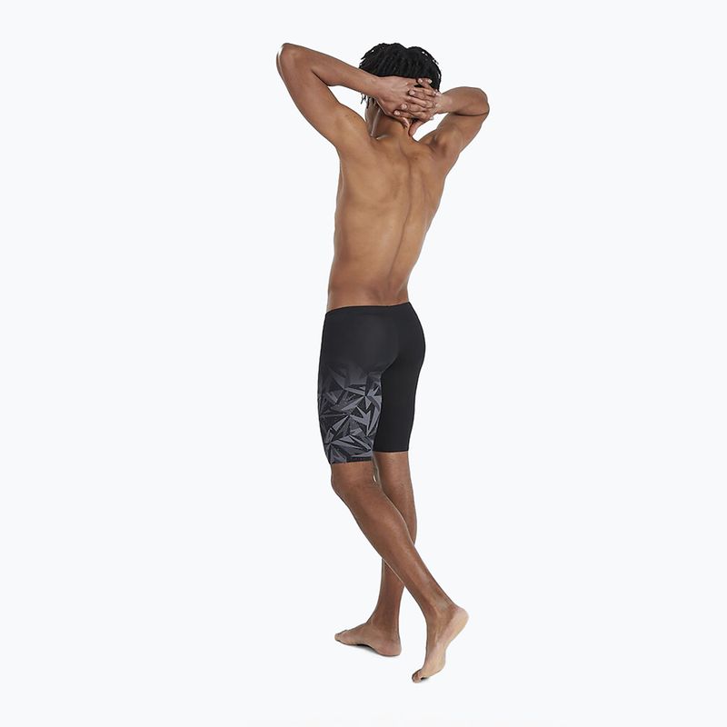 Speedo men's Hyper Boom Placement V-Cut swim jams black 68-09735 7