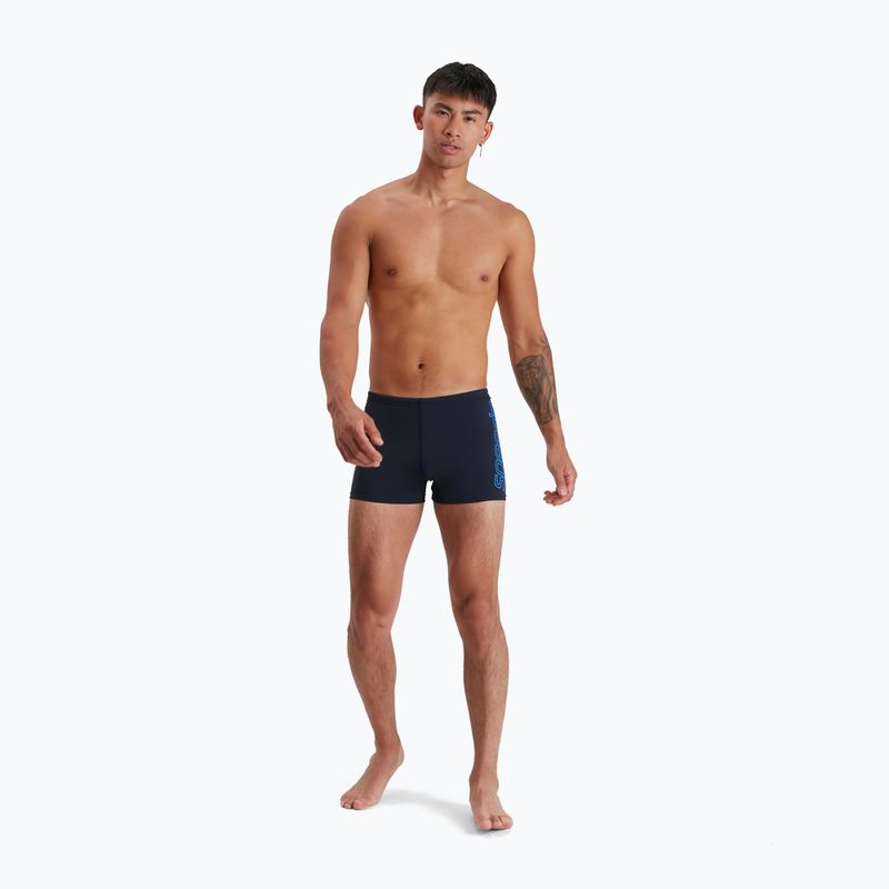 Men's Speedo Boom Logo Placement swim boxers navy blue 68-12417F436 6