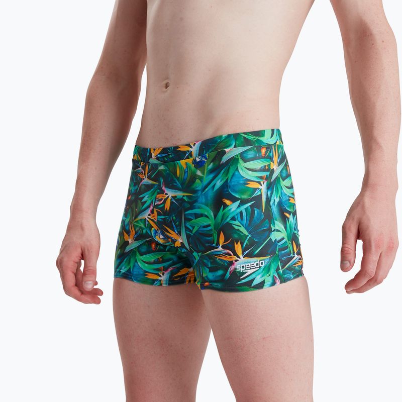 Men's Speedo Escape green swim boxers 68-13451G676 5