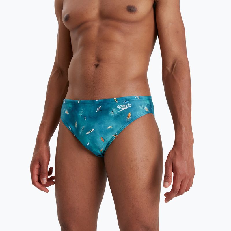Men's Speedo Escape 5cm Brief swim briefs blue 68-13452G662 5