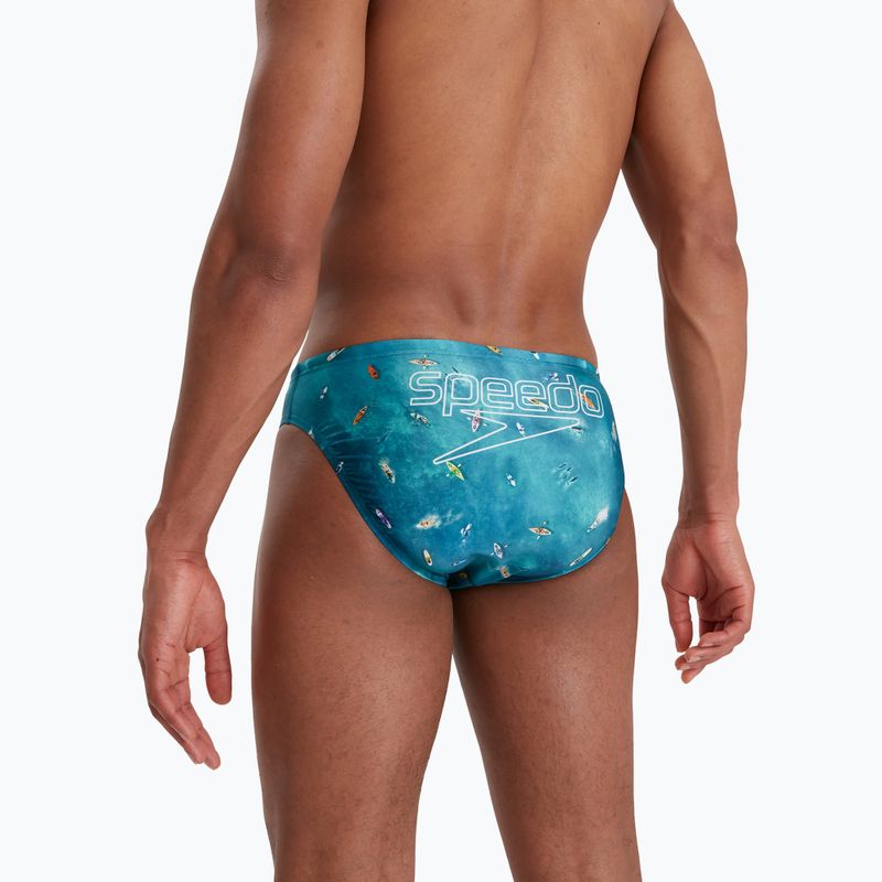 Men's Speedo Escape 5cm Brief swim briefs blue 68-13452G662 6