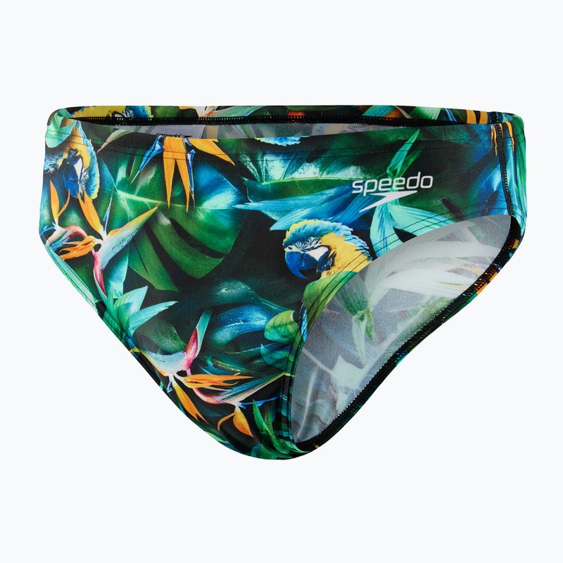 Men's Speedo Escape 5cm Brief swim briefs green 68-13452G676