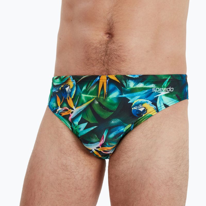 Men's Speedo Escape 5cm Brief swim briefs green 68-13452G676 2